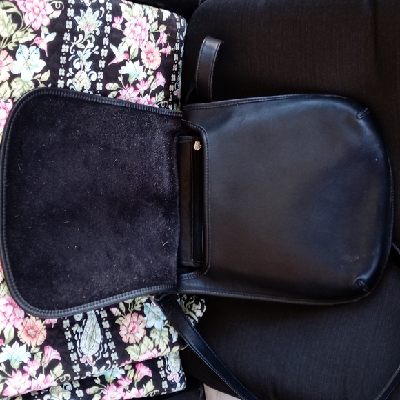 COACH VINTAGE ANDREA SLIM BLACK LEATHER HOBO - Picture 6 of 7